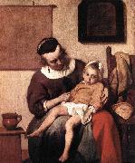 METSU, Gabriel The Sick Child af oil painting reproduction